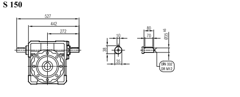 Página de dimensiones S 150